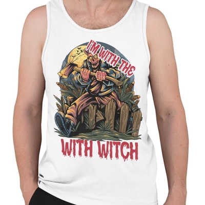 TANK TOP HALLOWEEN  i'm with the with witch